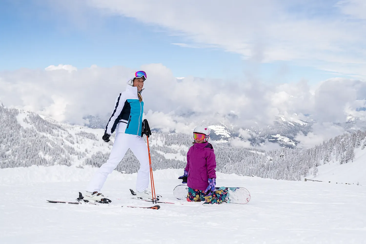 Skifahren am Nassfeld in Kärnten