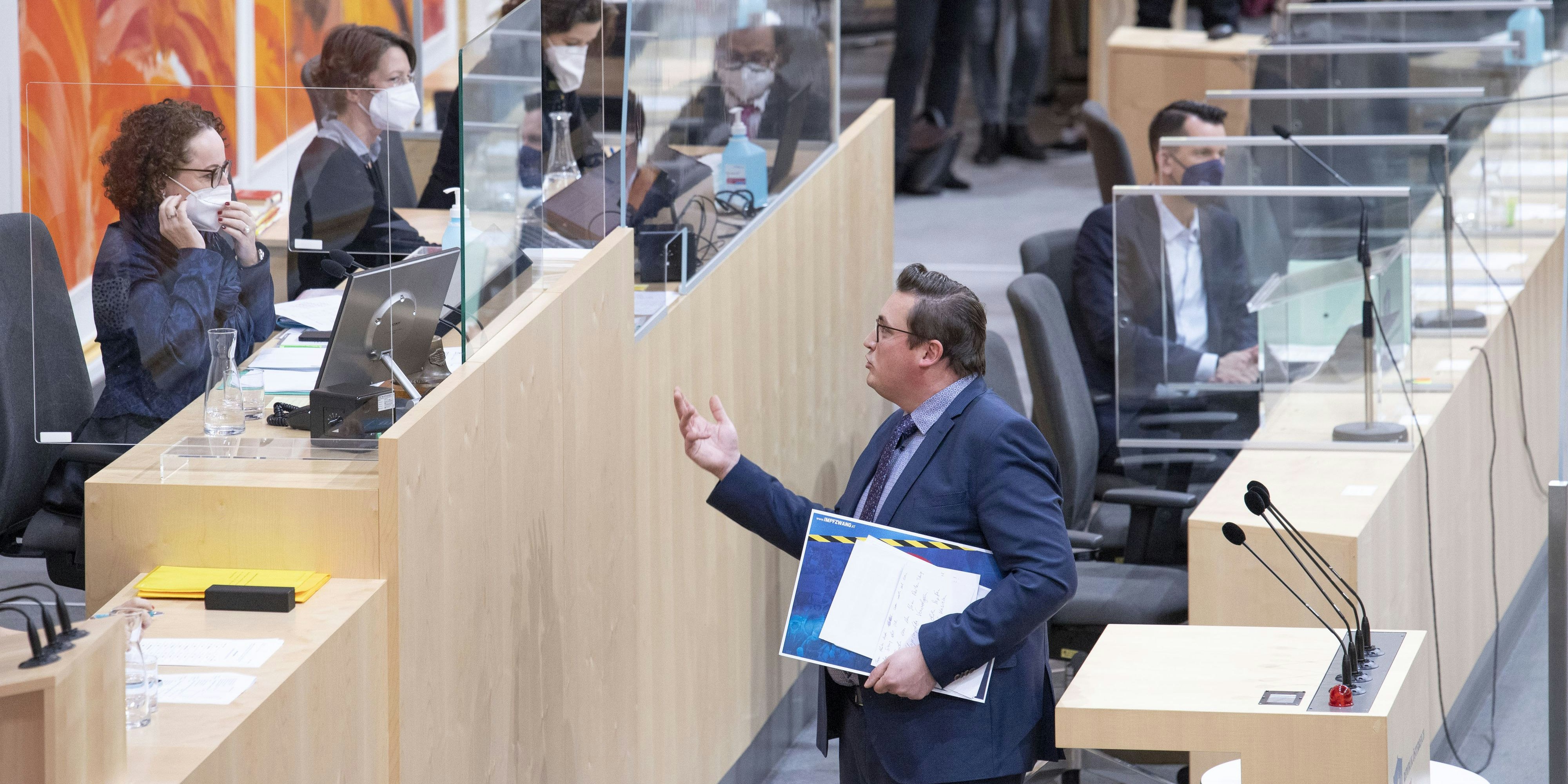 12 der 61 Bundesräte sagten "Nein" zur Impfpflicht – noch nicht alle waren von der FPÖ.