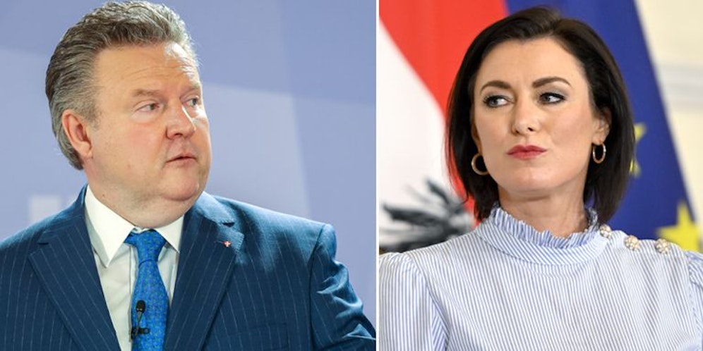 Wiens Bürgermeister Michael Ludwig und Tourismusministerin Elisabeth Köstinger