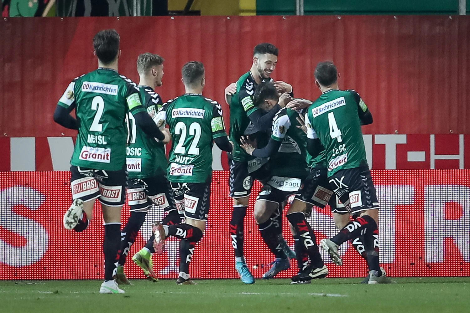 Ried jubelt über den Halbfinaleinzug.