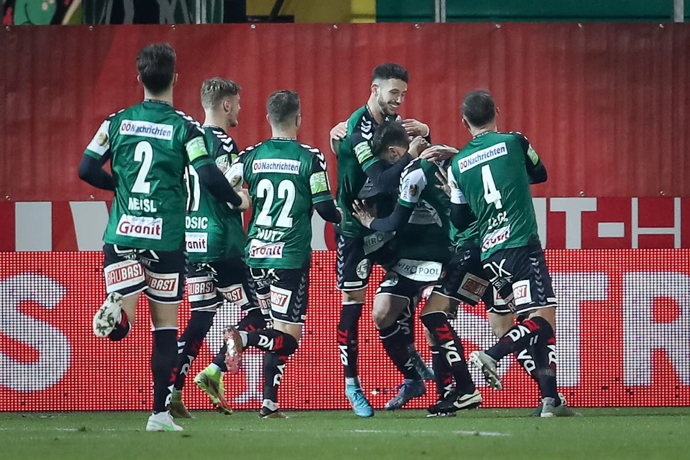 Ried jubelt über den Halbfinaleinzug.