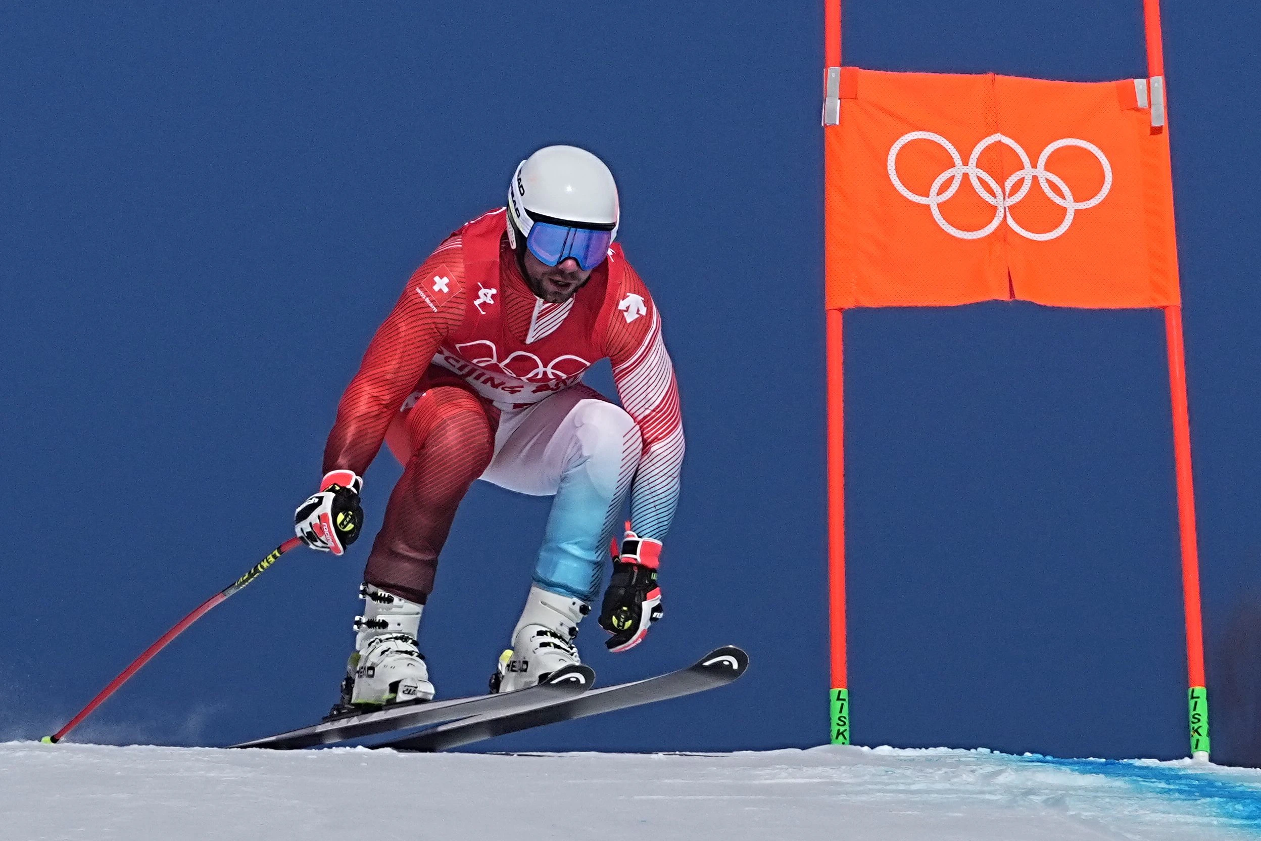 Beat Feuz auf der Olympiastrecke.