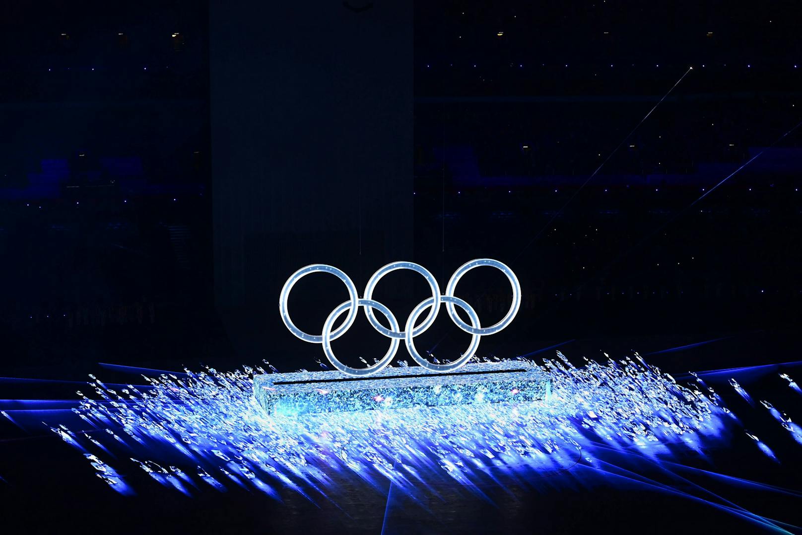 Die Eröffnungsfeier der Olympischen Spiele. 