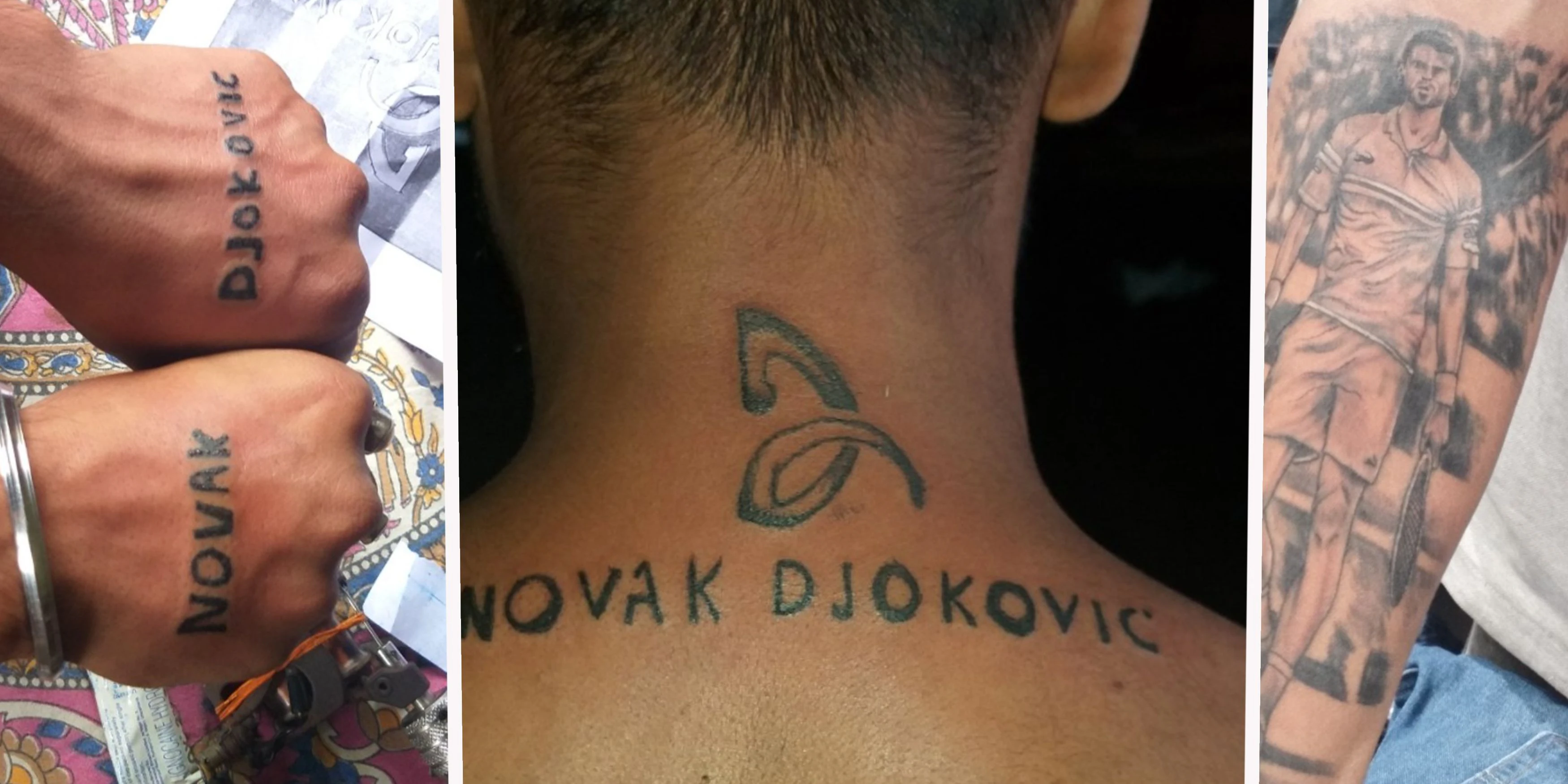 Ein Fan lässt sich sein Idol mit mehreren Tattoos auf seinem Körper verewigen.