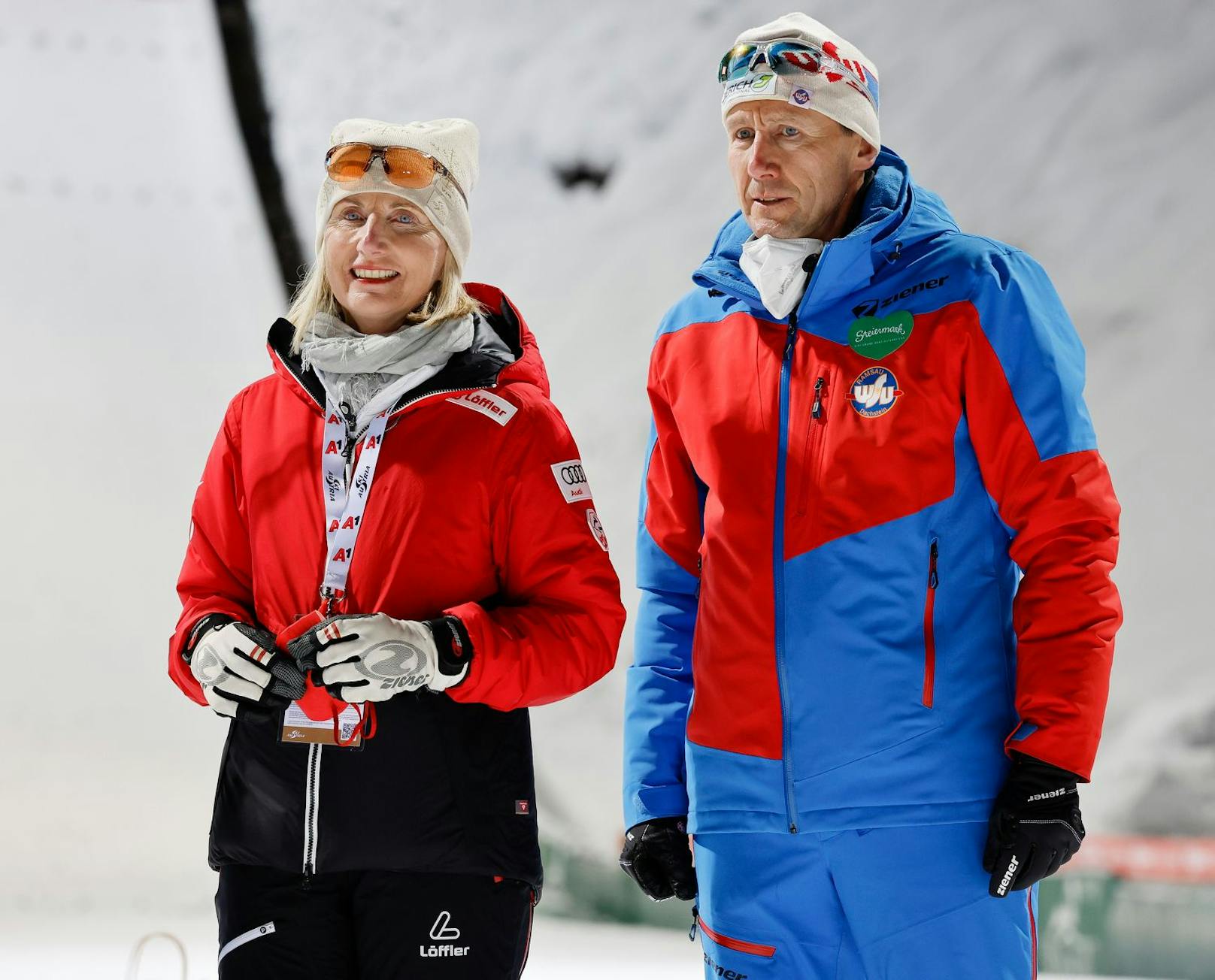 Die stolzen Eltern Roswitha und Alois Stadlober