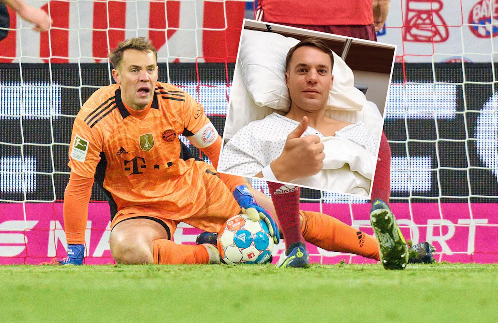 Manuel Neuer musste am Knie operiert werden, jetzt trainiert er wieder.
