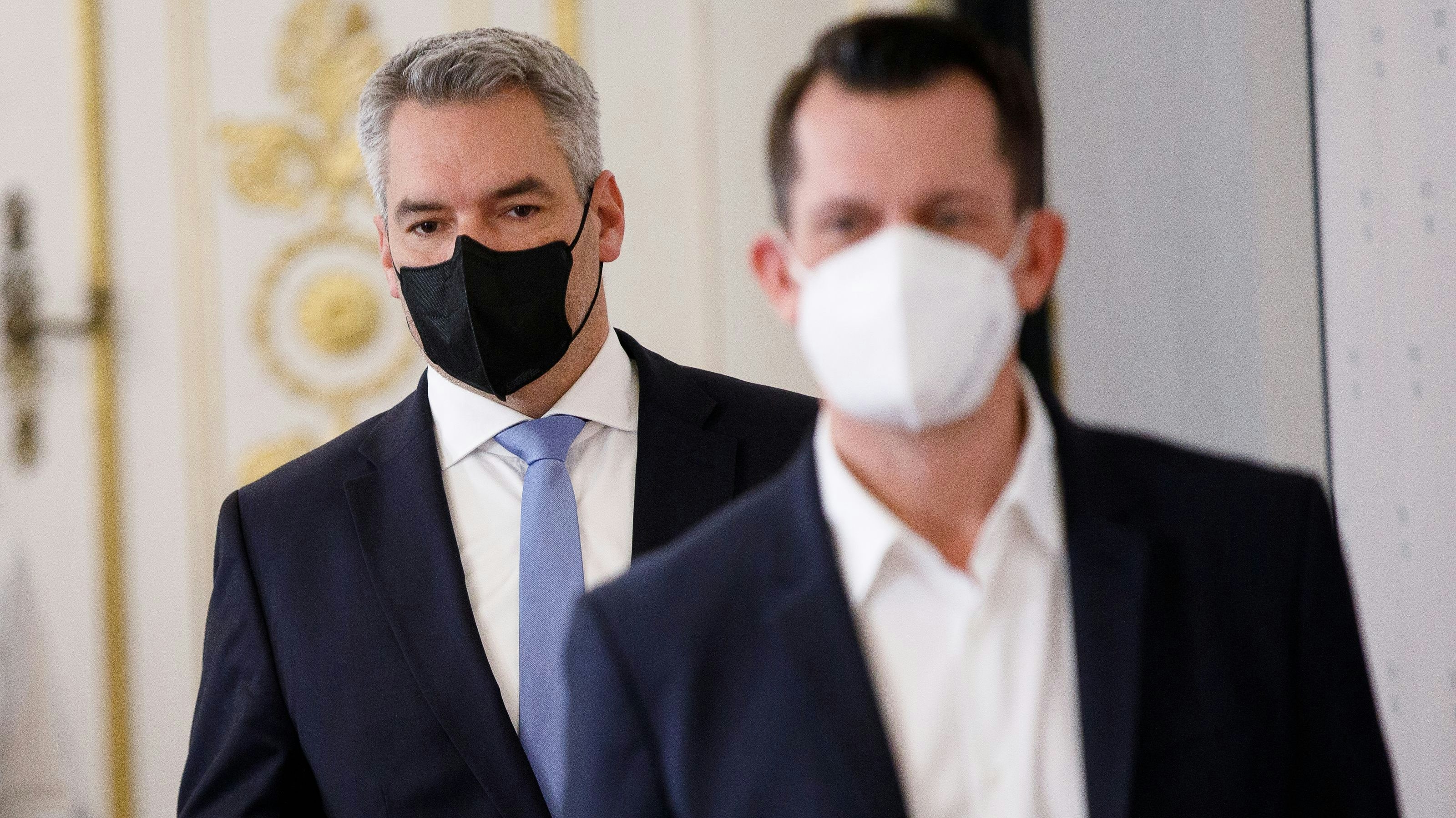 Karl Nehammer und Wolfgang Mückstein