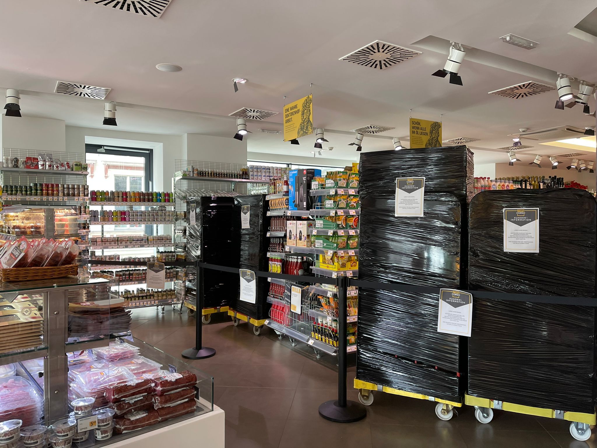 Keine Konserven, kein frisches Fleisch! Die Sonntags-Auswahl ist nun geschrumpft.