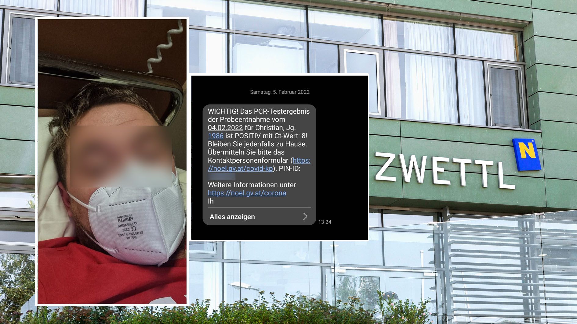 Seit Freitag liegt der 35-Jährige im Landesklinikum Zwettl