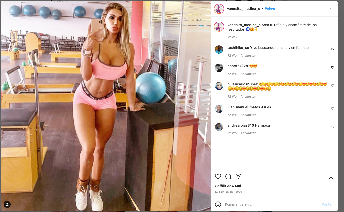 Medina zeigt Kurven.