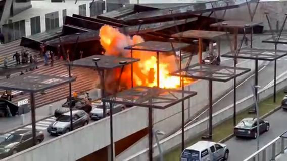 Spektakuläre Szenen spiele sich in der Wiener Donaustadt ab.