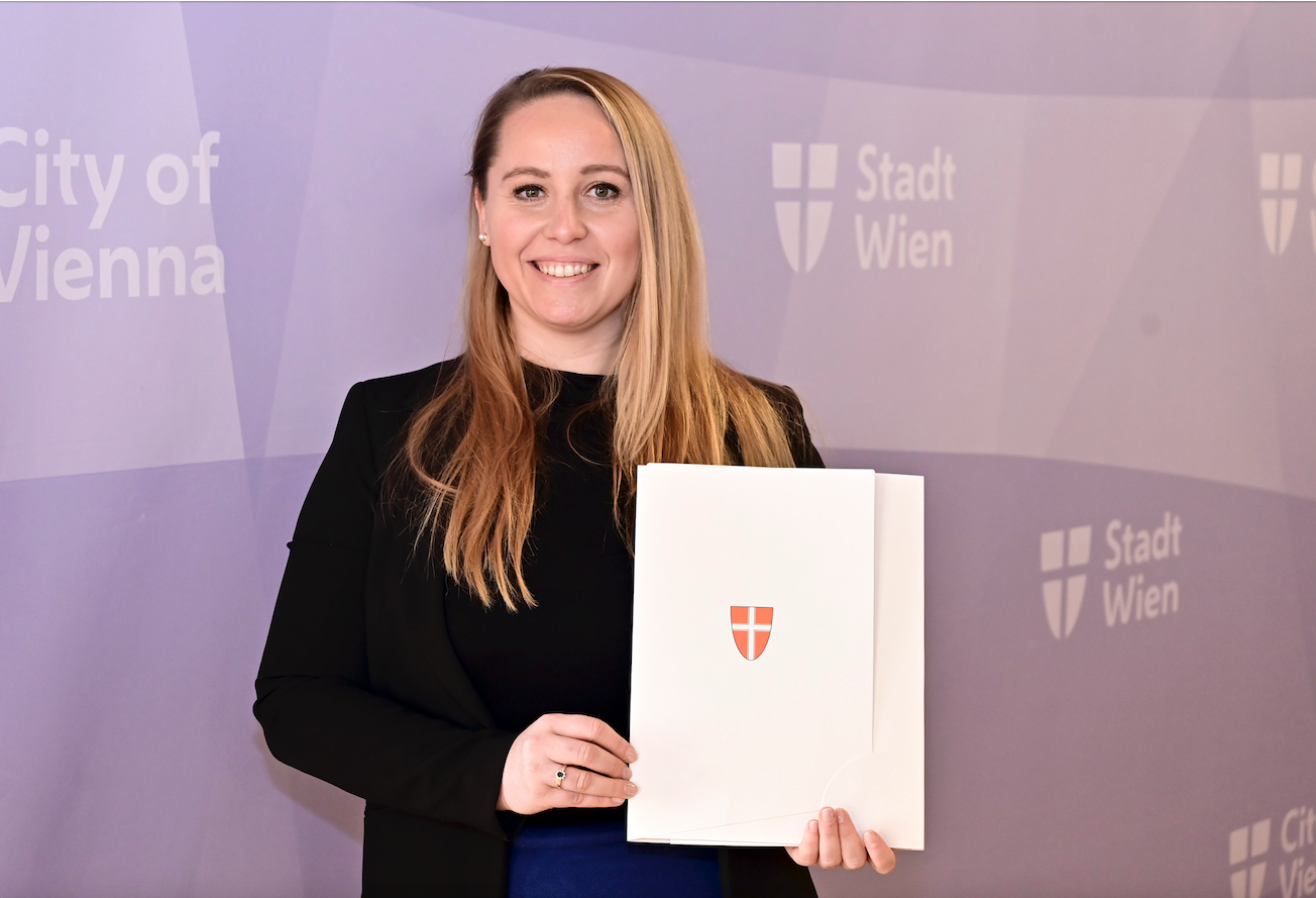 Michelle Krumpschmid, Leiterin der MA 67 (Wiener Parkraumüberwachung).