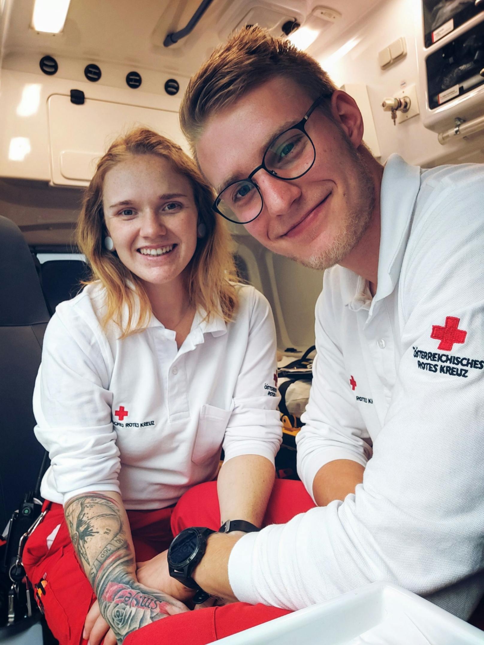 Christina und Felix verliebten sich beim Roten Kreuz