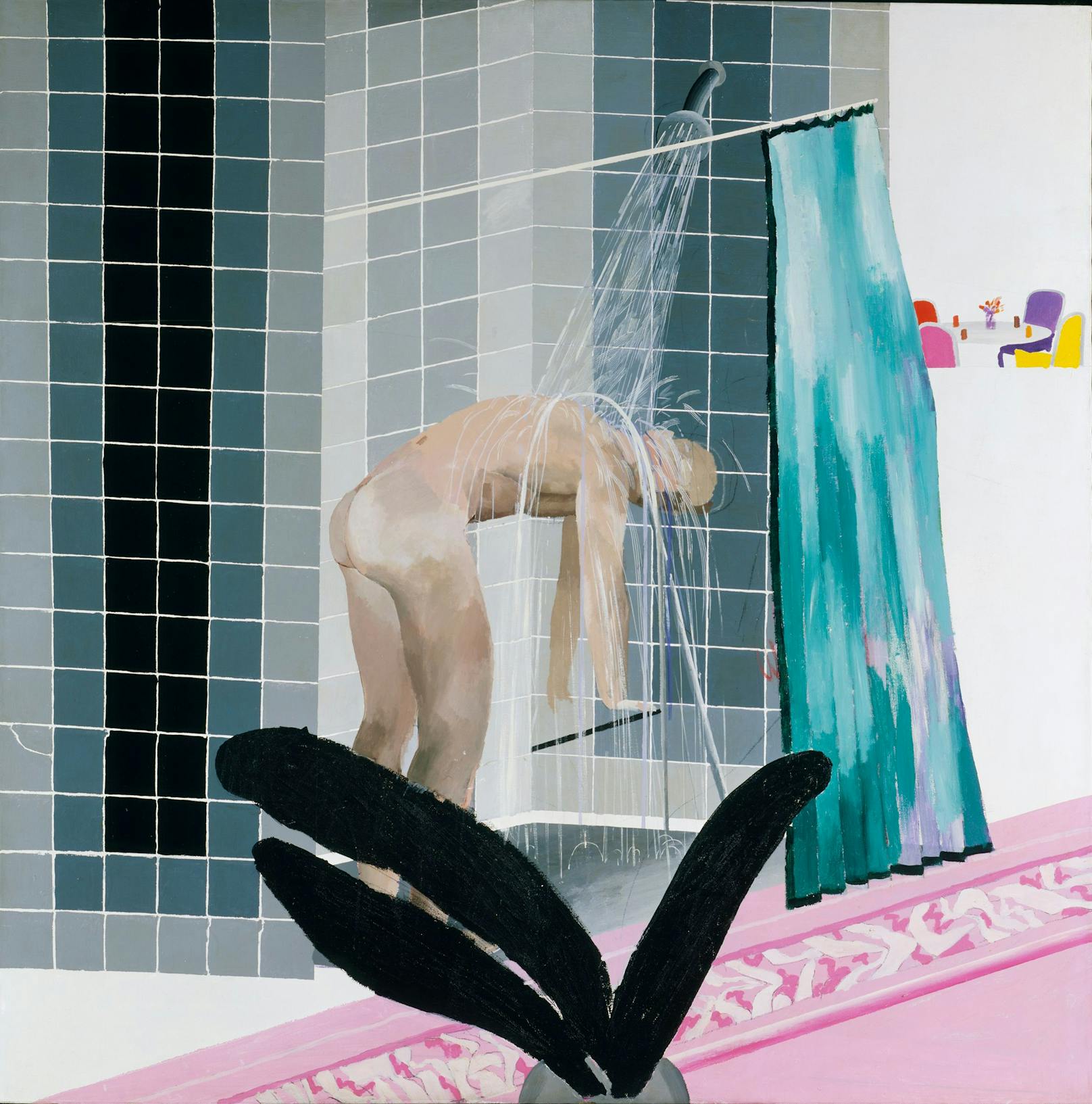 Bei der Ausstellung im Bank Austria Kunstforum wird unter anderem das Bild "Man in Shower in Beverly Hills" zu sehen sein.
