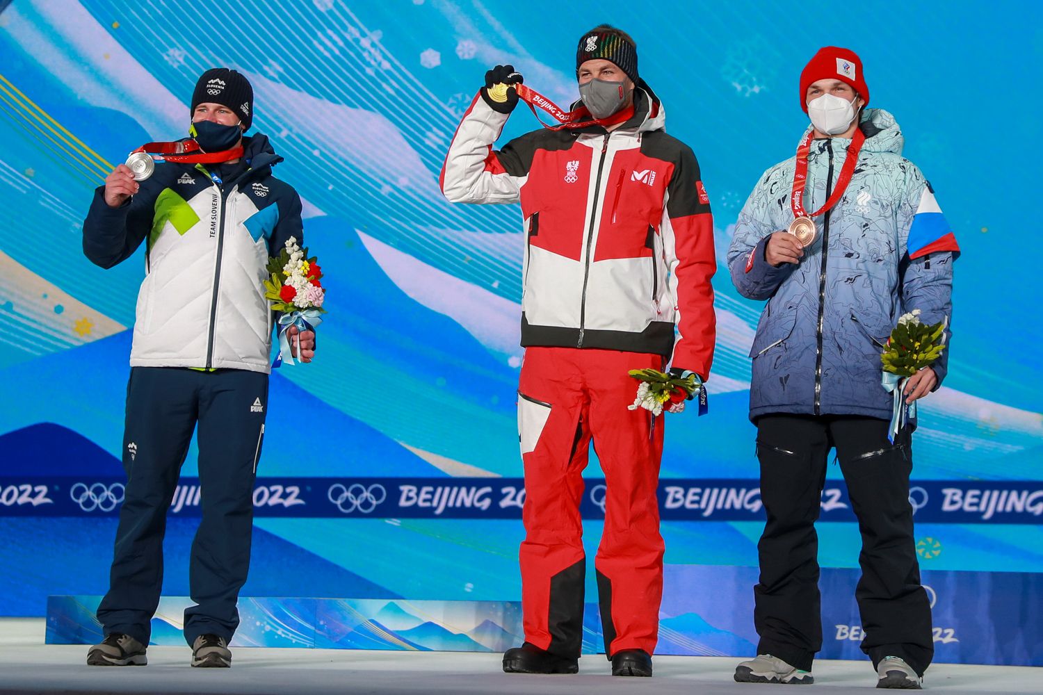 Benjamin Karl nach seinem Olympiasieg in Pyeongchang.