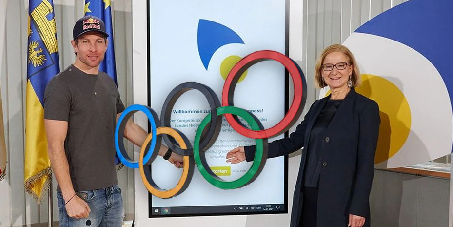 Mikl-Leitner und Karl bei einem Treffen in St. Pölten
