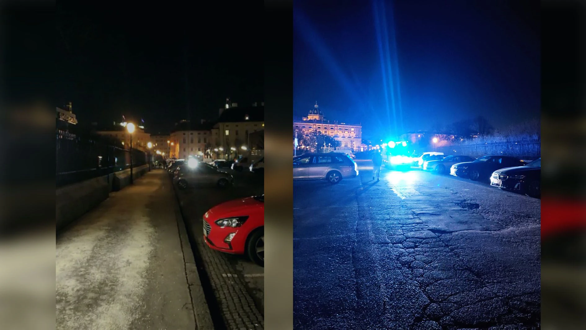 Rasch versammelten sich viele Augenzeugen um den Ölfleck