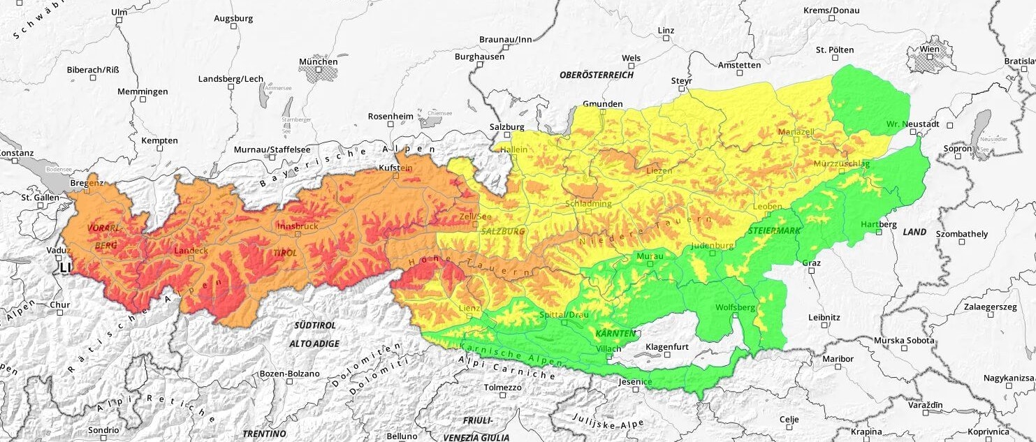 Die Lawinengefahr ist regional erheblich!