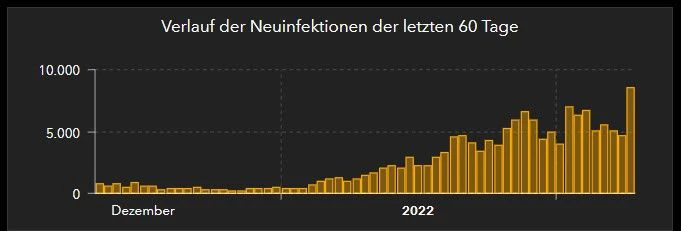 Die Zahl der neuen Fälle in OÖ schießt nach oben.