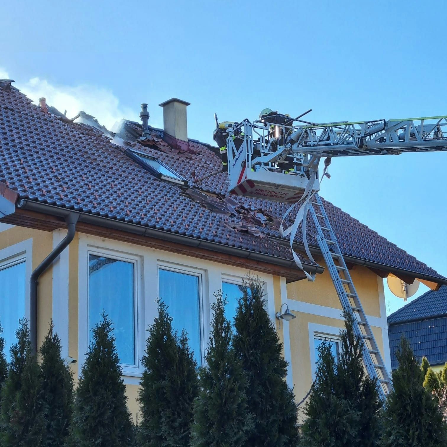 Sechs Wehren standen im Einsatz.