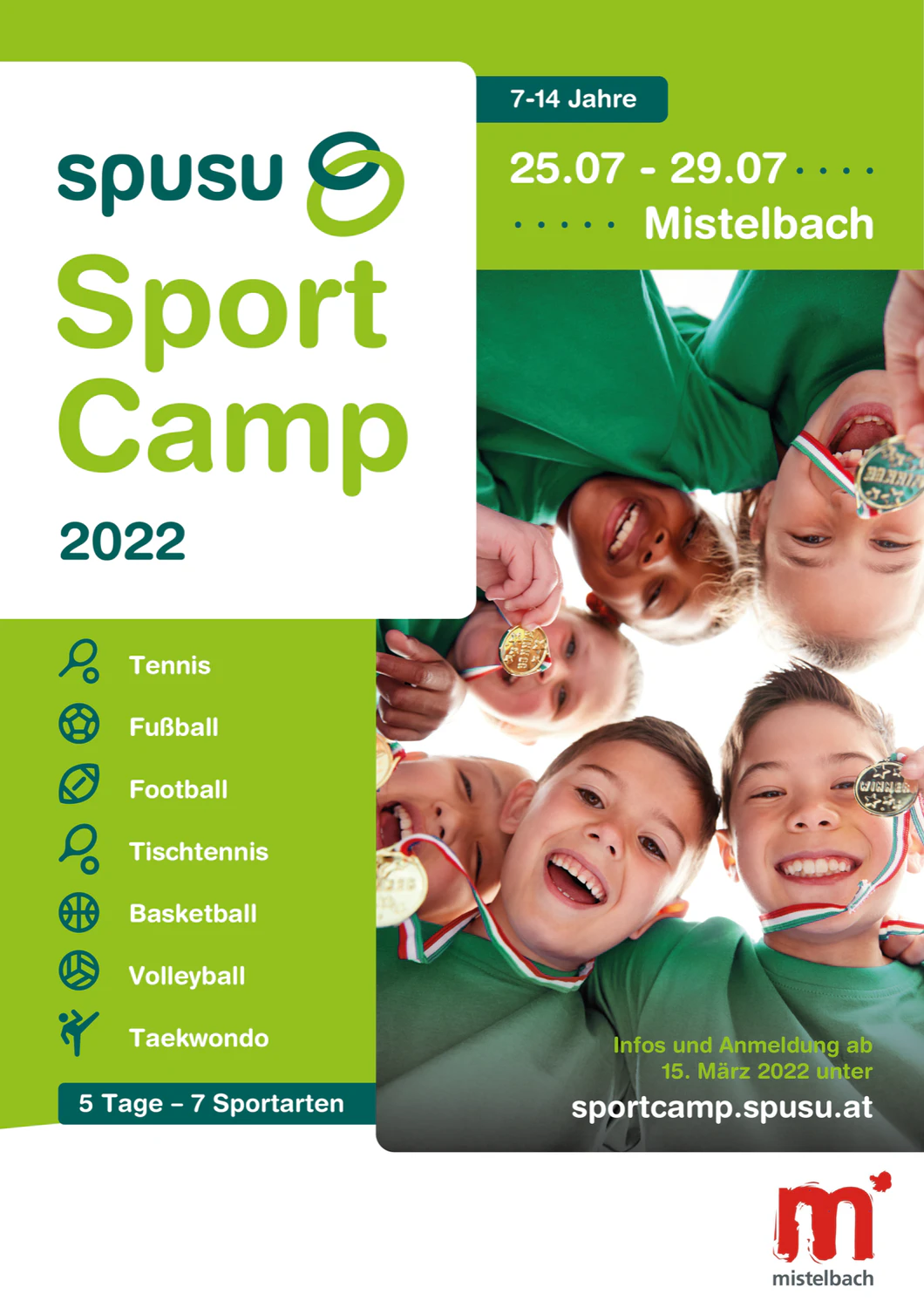 Der Flyer zur Sportwoche.