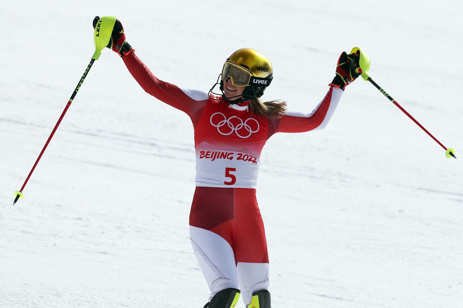 Katharina Liensberger – Silber im Slalom.
