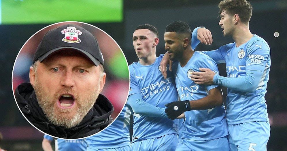 Ralph Hasenhüttl (l.) und Manchester City jubeln