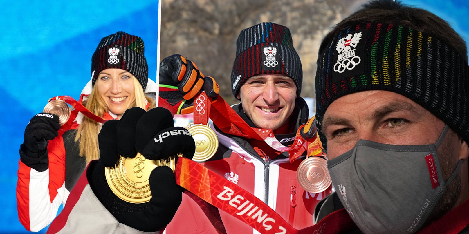 Das sind Österreichs Medaillen-Helden von den Olympischen Winterspielen in Peking 2022.