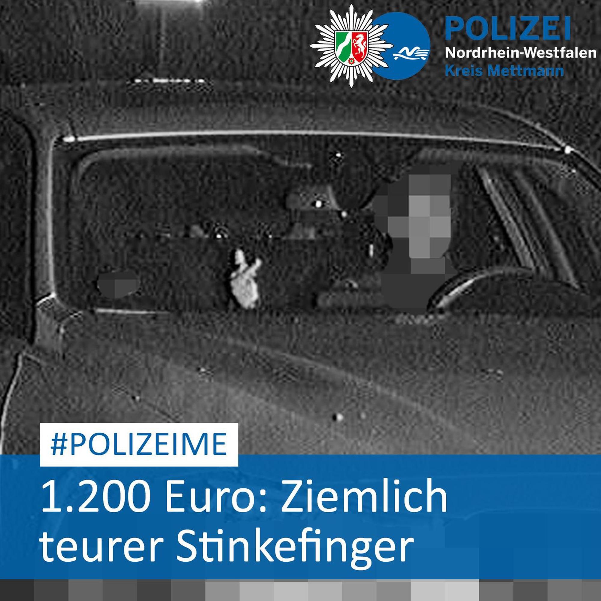 Der Raser hatte nur wenig Interesse an der Polizei.