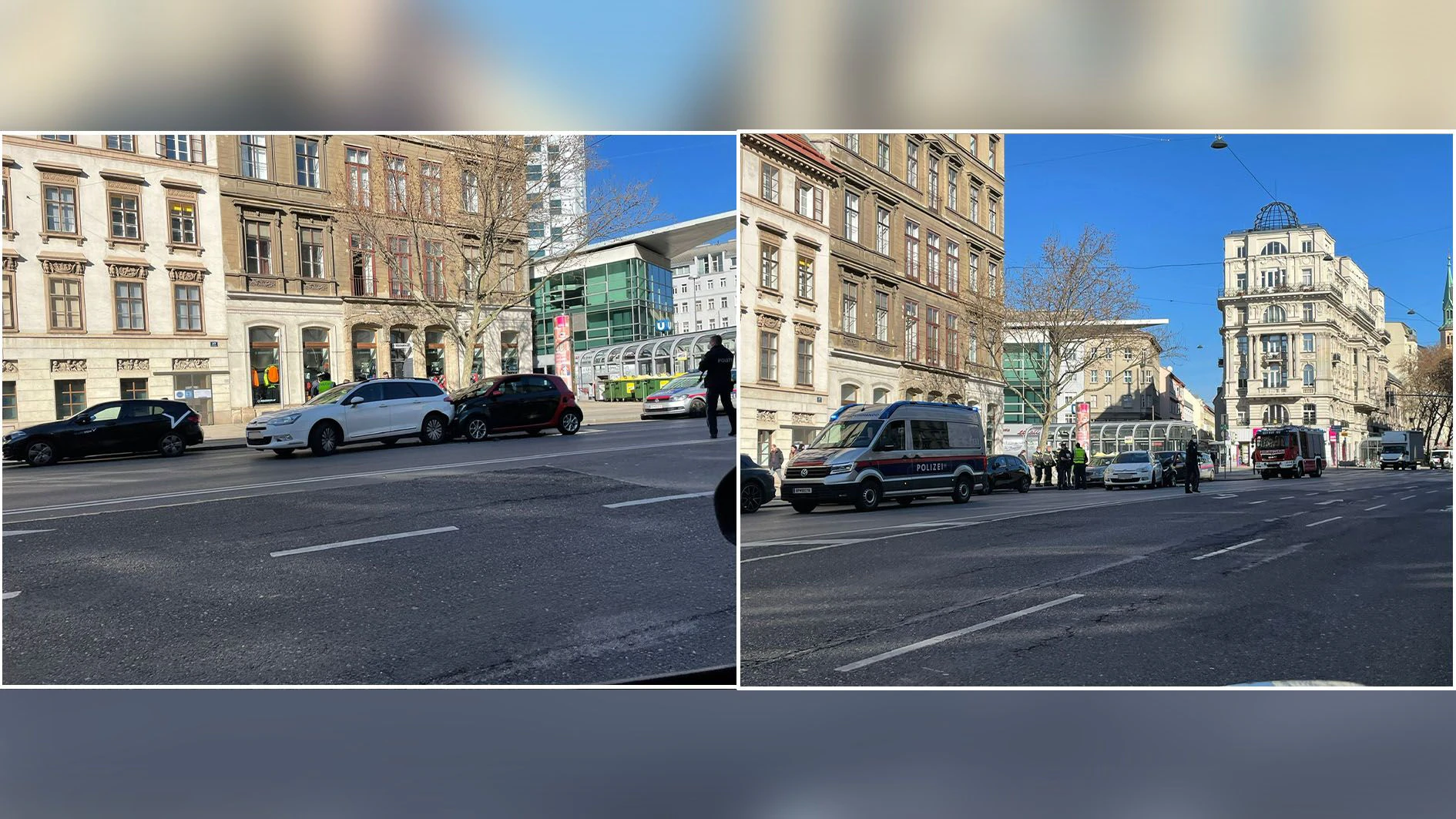 Es kam zu einem Verkehrshindernis