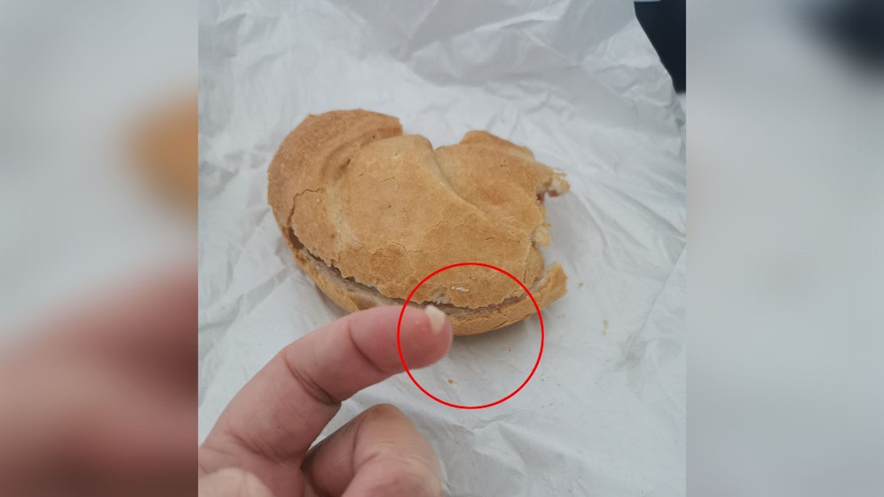 Na Mahlzeit! Dieses Stück fand sie in ihrem Semmerl