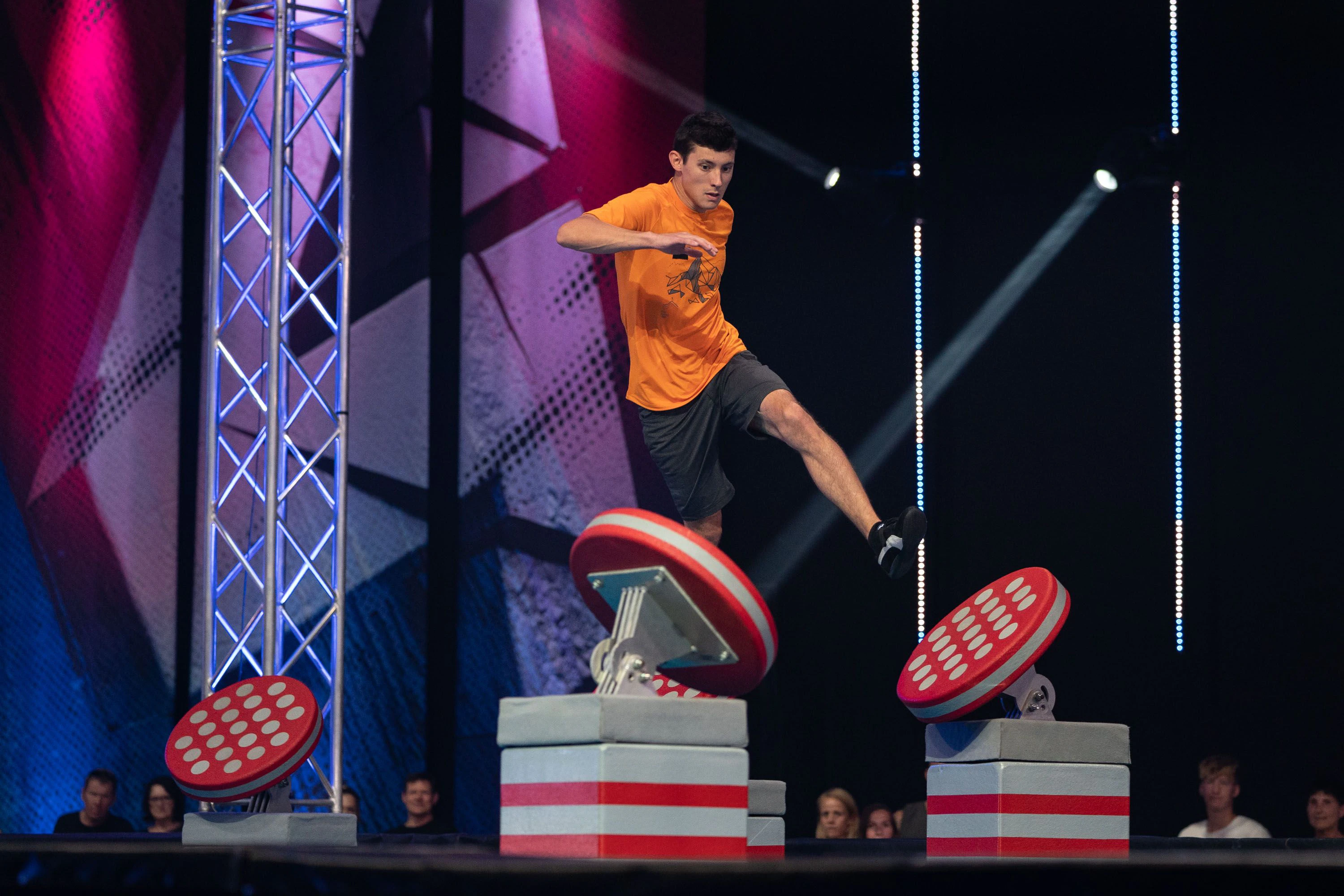 Michael Bräuer aus Linz ist bei den Ninja Warriors dabei.