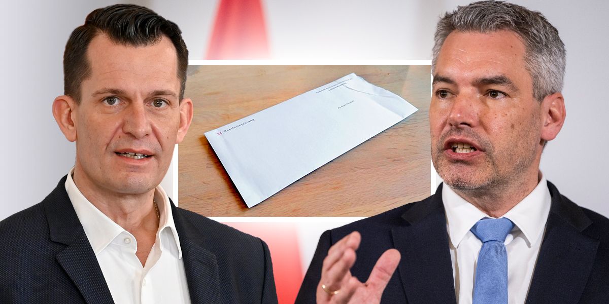 Weder Mückstein noch Nehammer wollten den Impfpflicht-Brief offenbar in ihrem Namen abschicken.