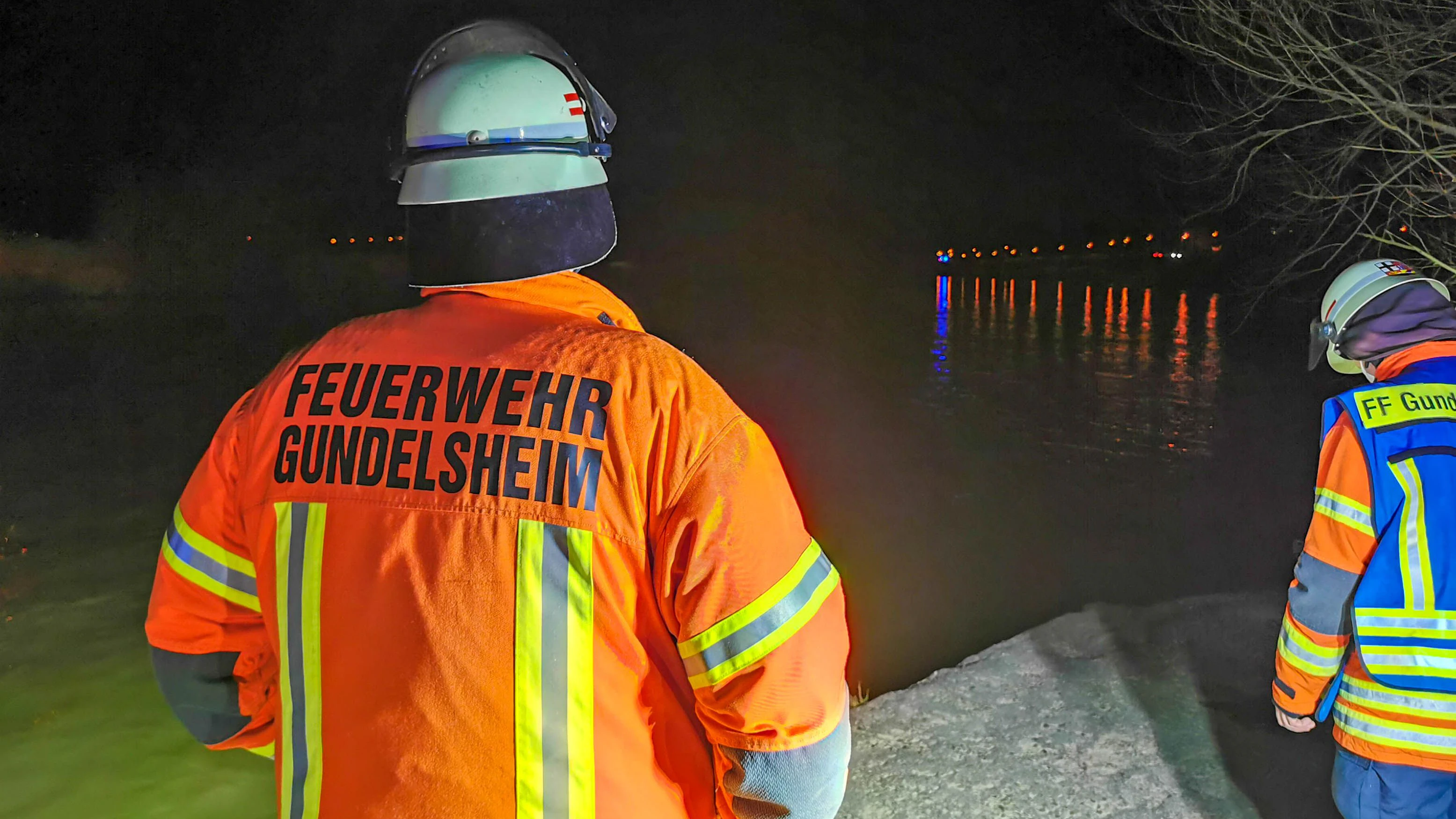 Die Feuerwehr im Einsatz.