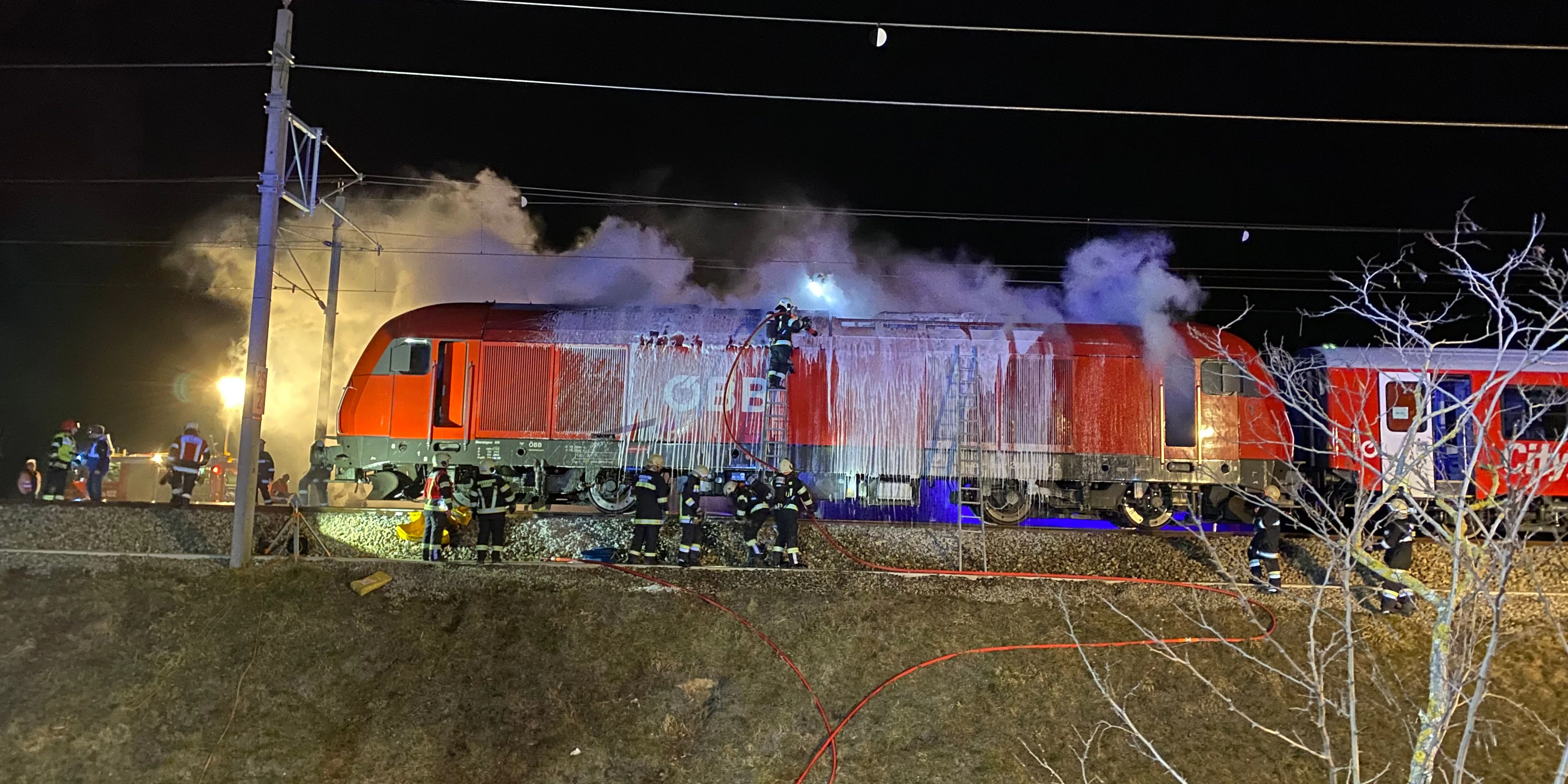 Bilder vom Feuerwehr-Einsatz in Lassee