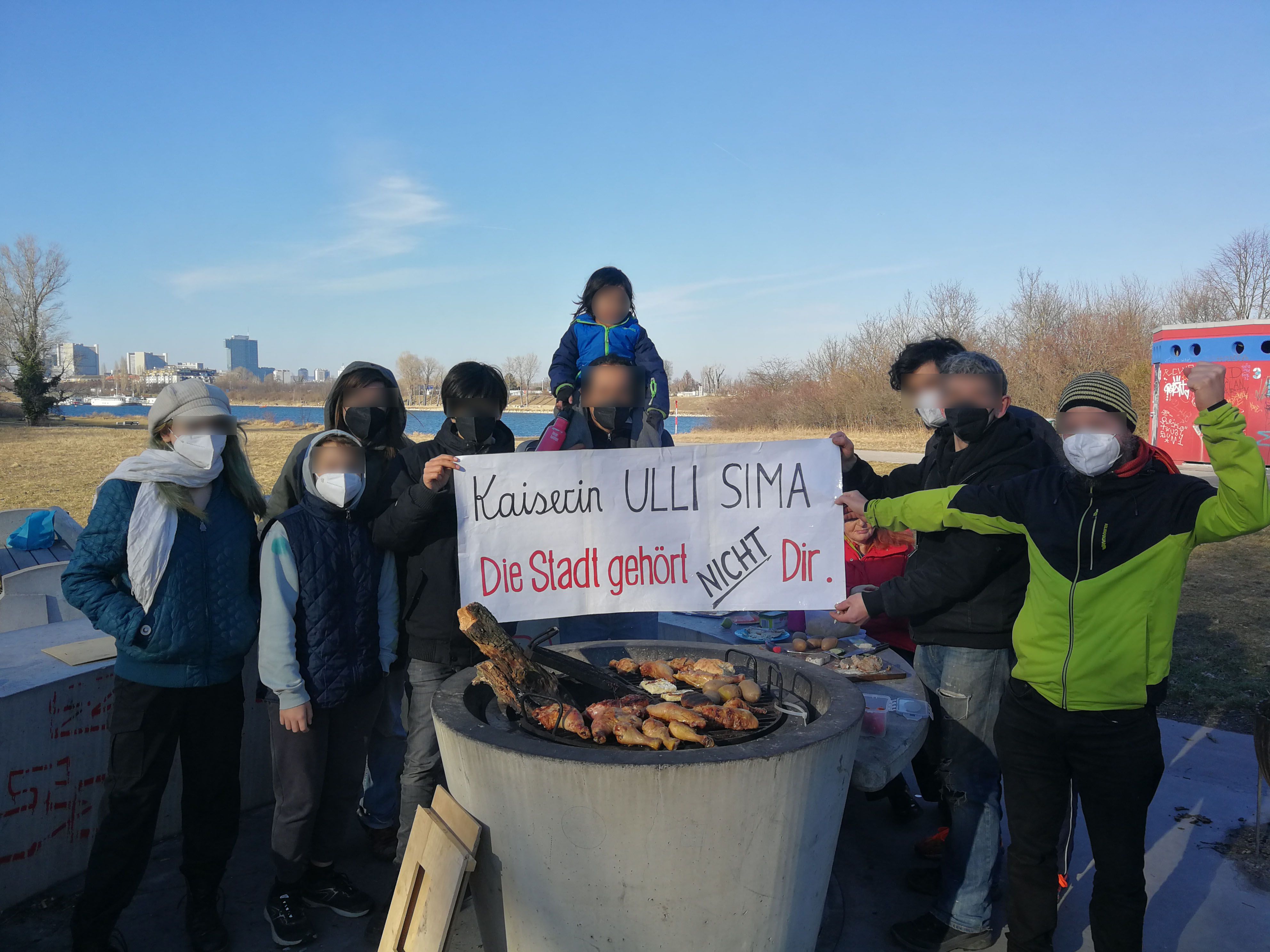 Das Verbot ist ihnen egal: sie grillen trotzdem.