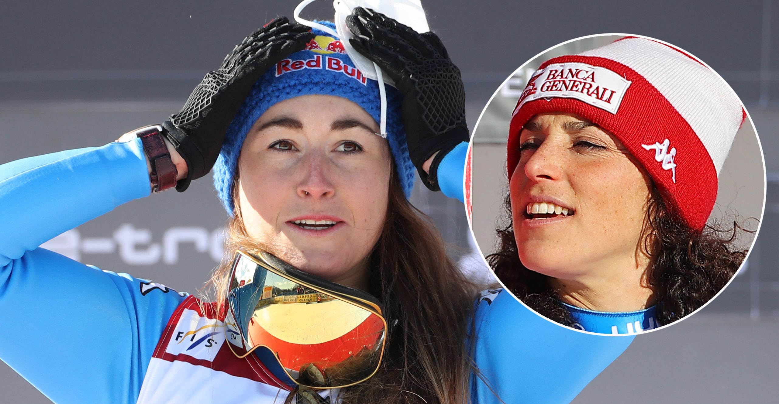Sofia Goggia (l.), Federica Brignone
