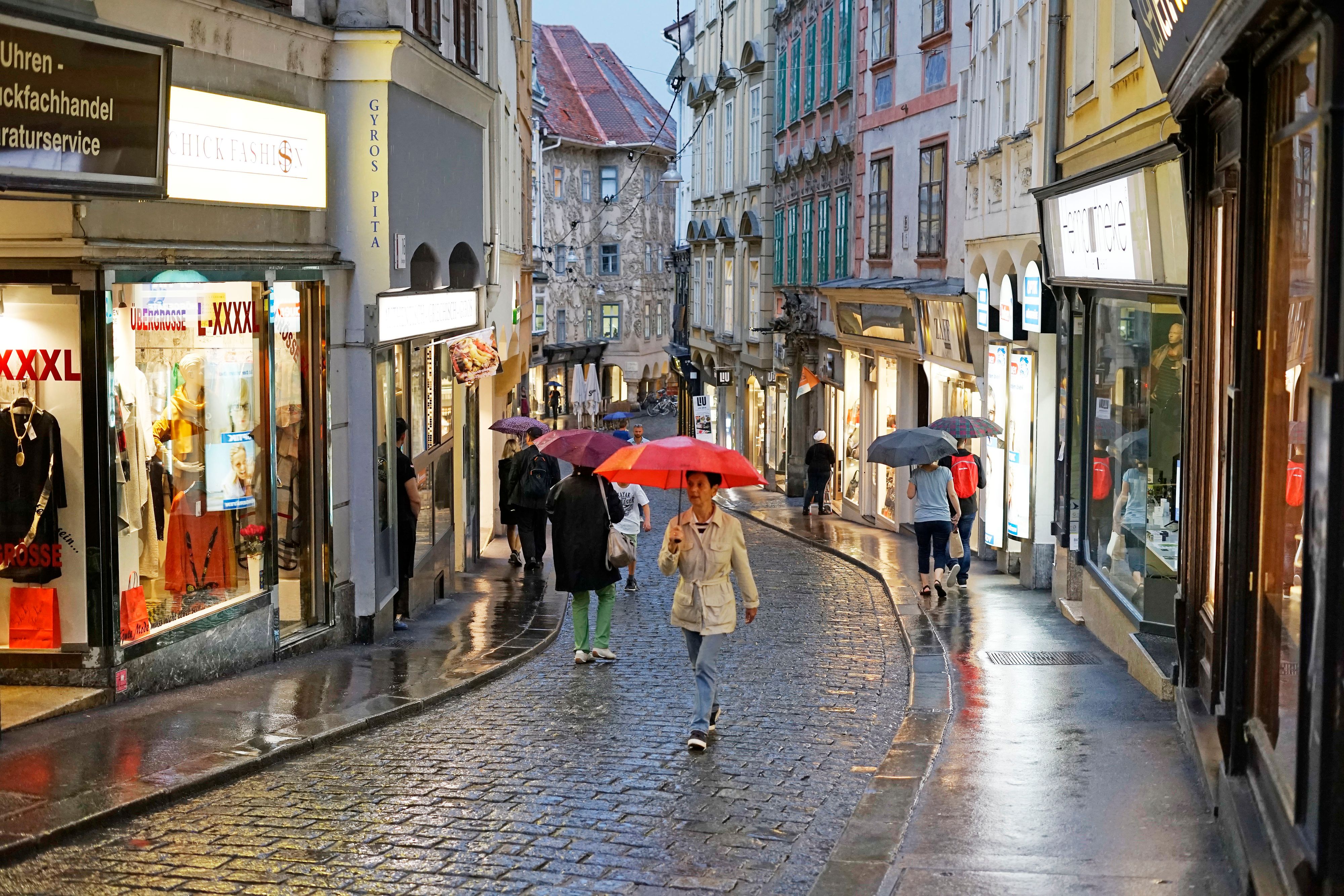 Die Schlägerei ereignete sich in der Sporgasse in Graz.