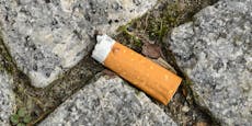 Weggeworfene Zigarettenstummel vergiften unsere Umwelt