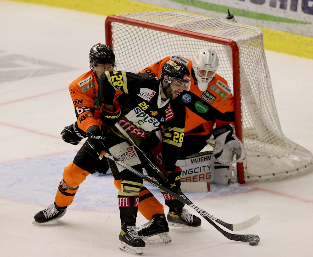 Die Capitals jubeln gegen Graz