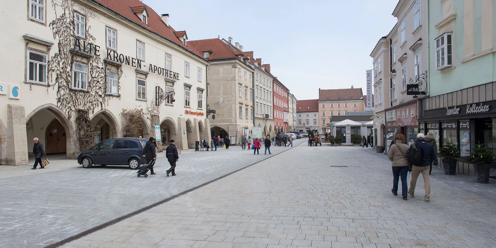 Symbolfoto des Hauptplatzes in Wr. Neustadt.
