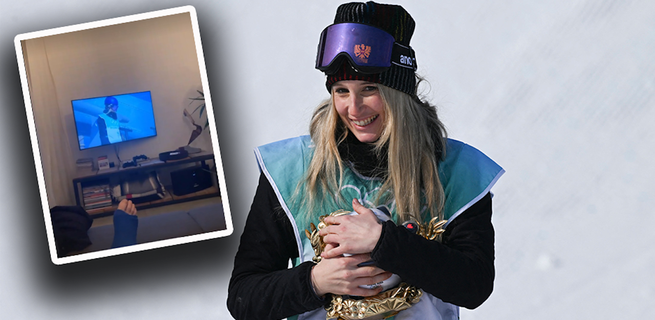 Heute.at - Gasser-Freund verfolgte Gold-Sprung mit Gipsbein