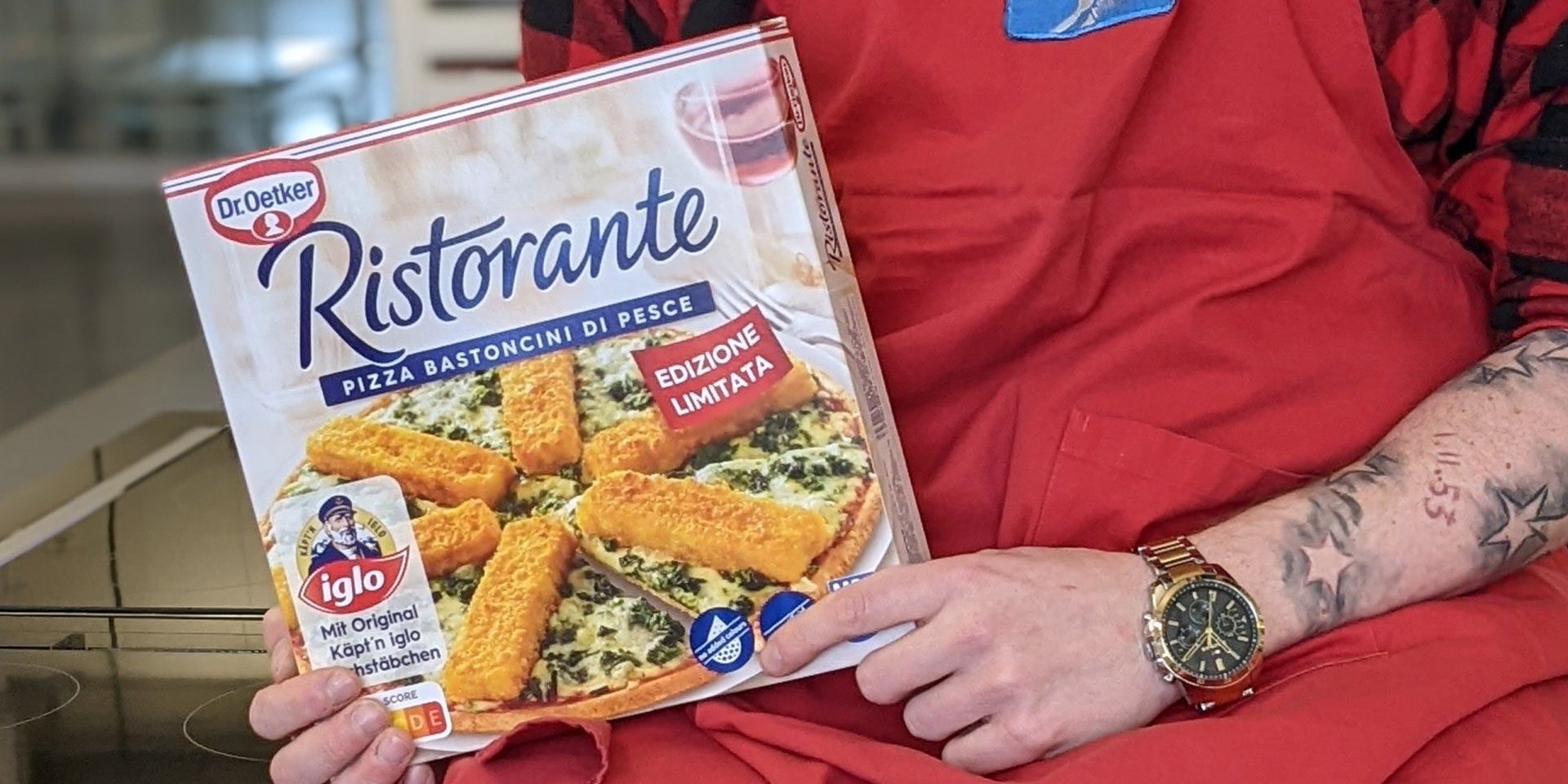 Ab 1. April soll es die Fischstäbchen-Pizza zu kaufen geben – zumindest in Deutschland.