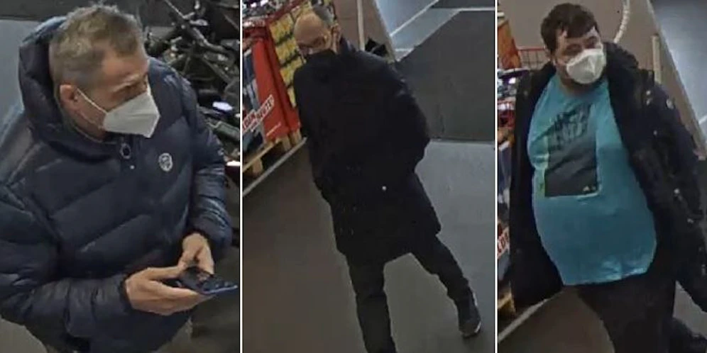 Die Polizei sucht diese drei Männer.