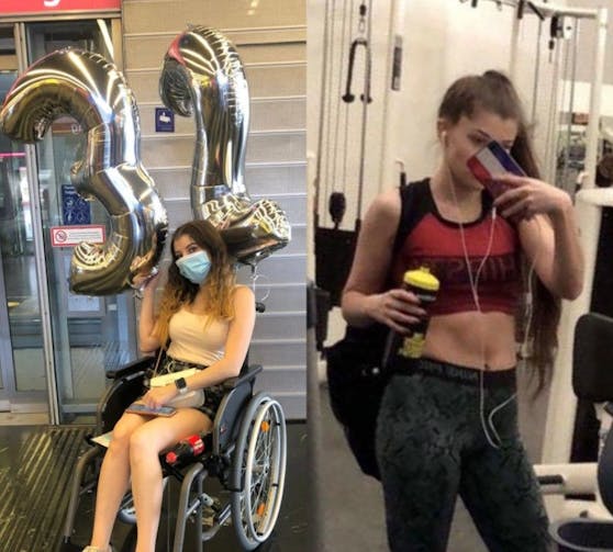 Die einst sportliche Natalie F. (23) musste ihren Geburtstag im Rollstuhl feiern.