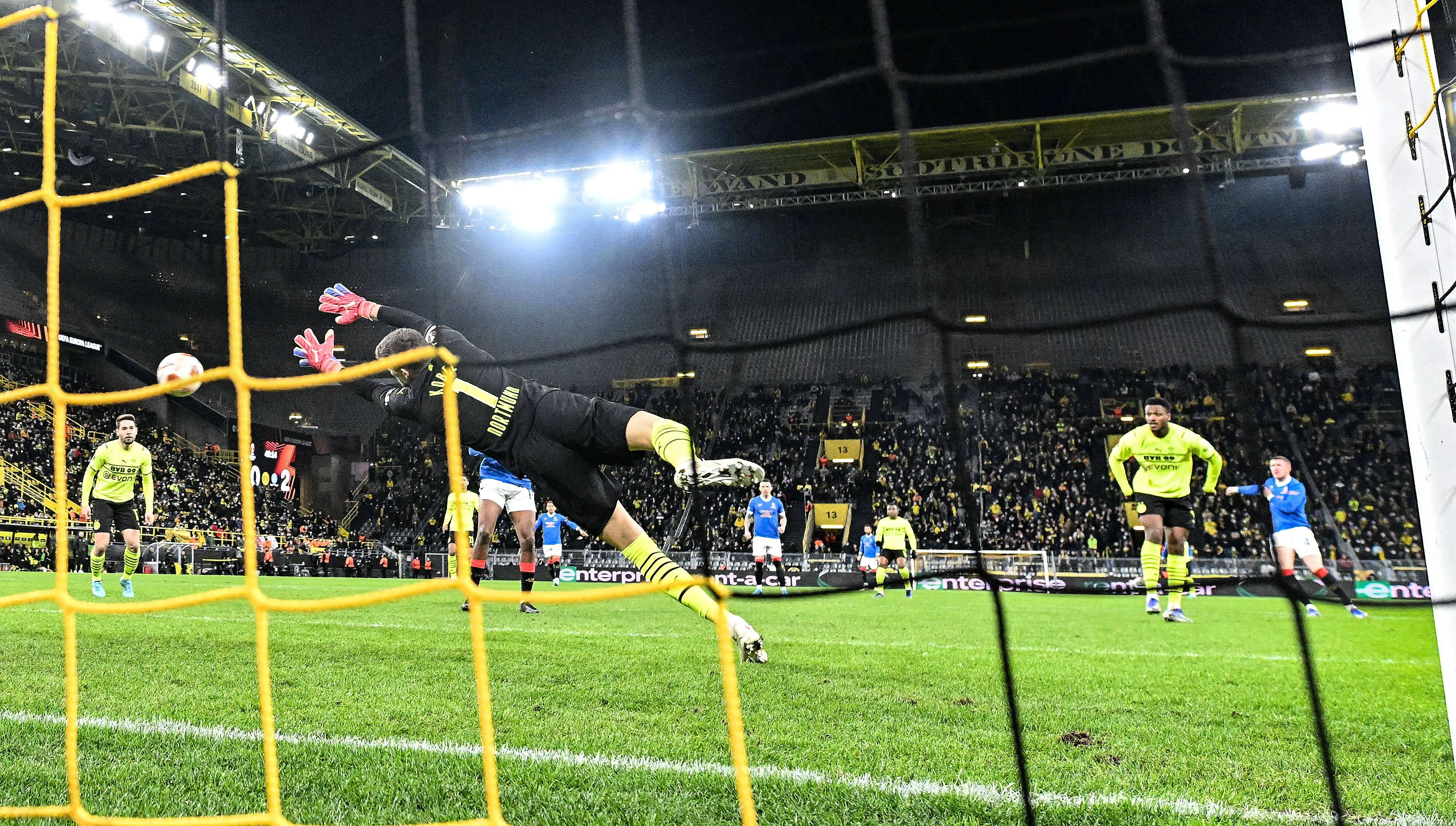 Dortmund verlor gegen die Rangers mit 2:4.