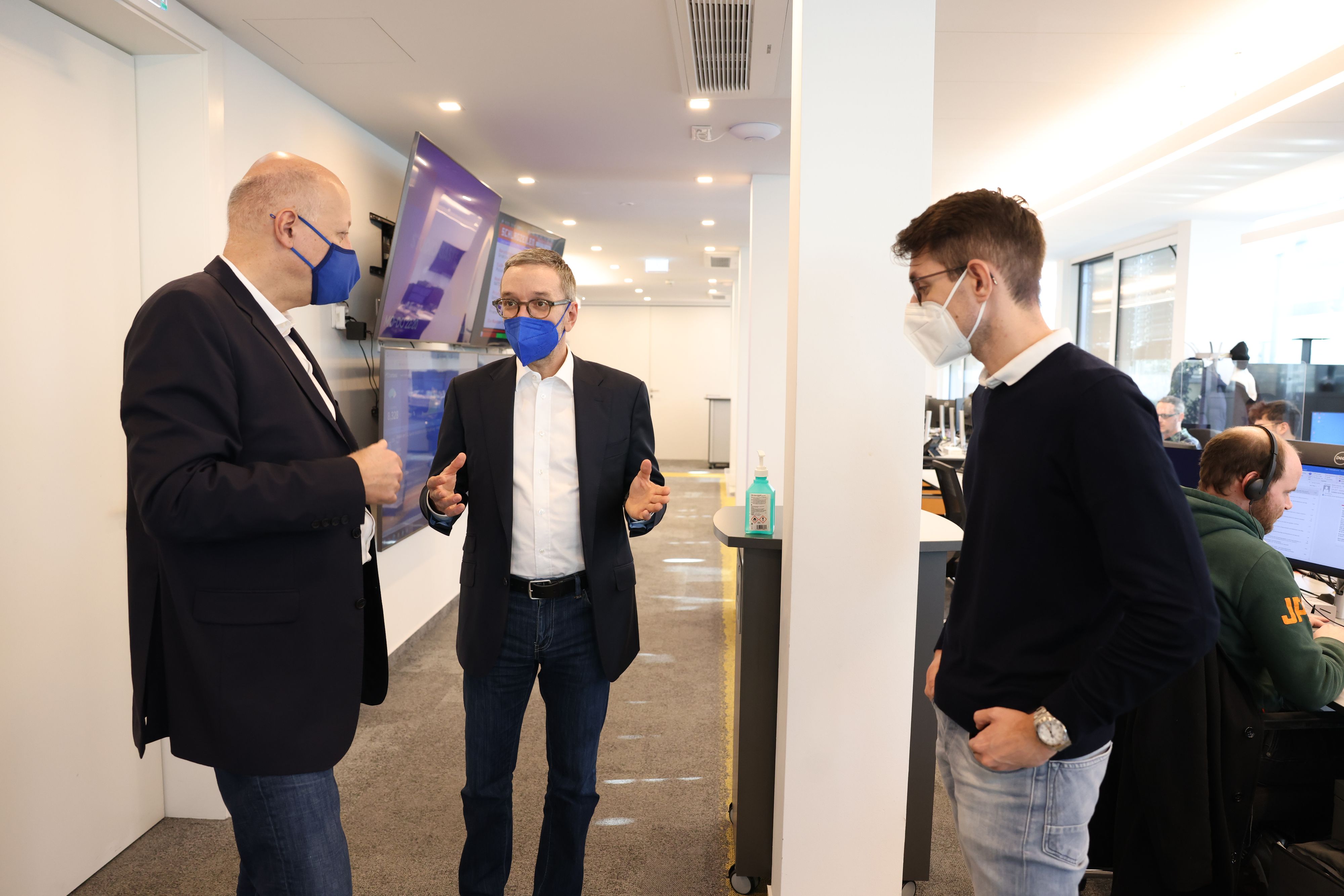 Herbert Kickl beim Besuch in der 