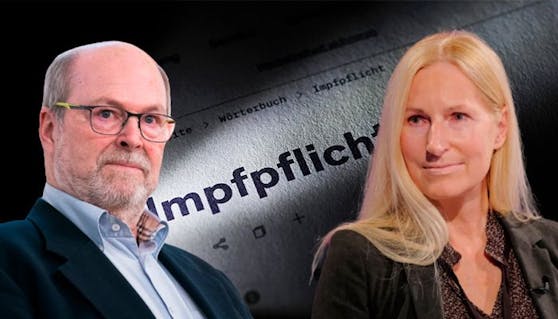 Univ.-Prof. Dr. Herwig Kollaritsch und Univ.-Prof. DDr. Mag. Eva Schernhammer - zusammen mit zwei Juristen evaluieren sie die Impfpflicht.