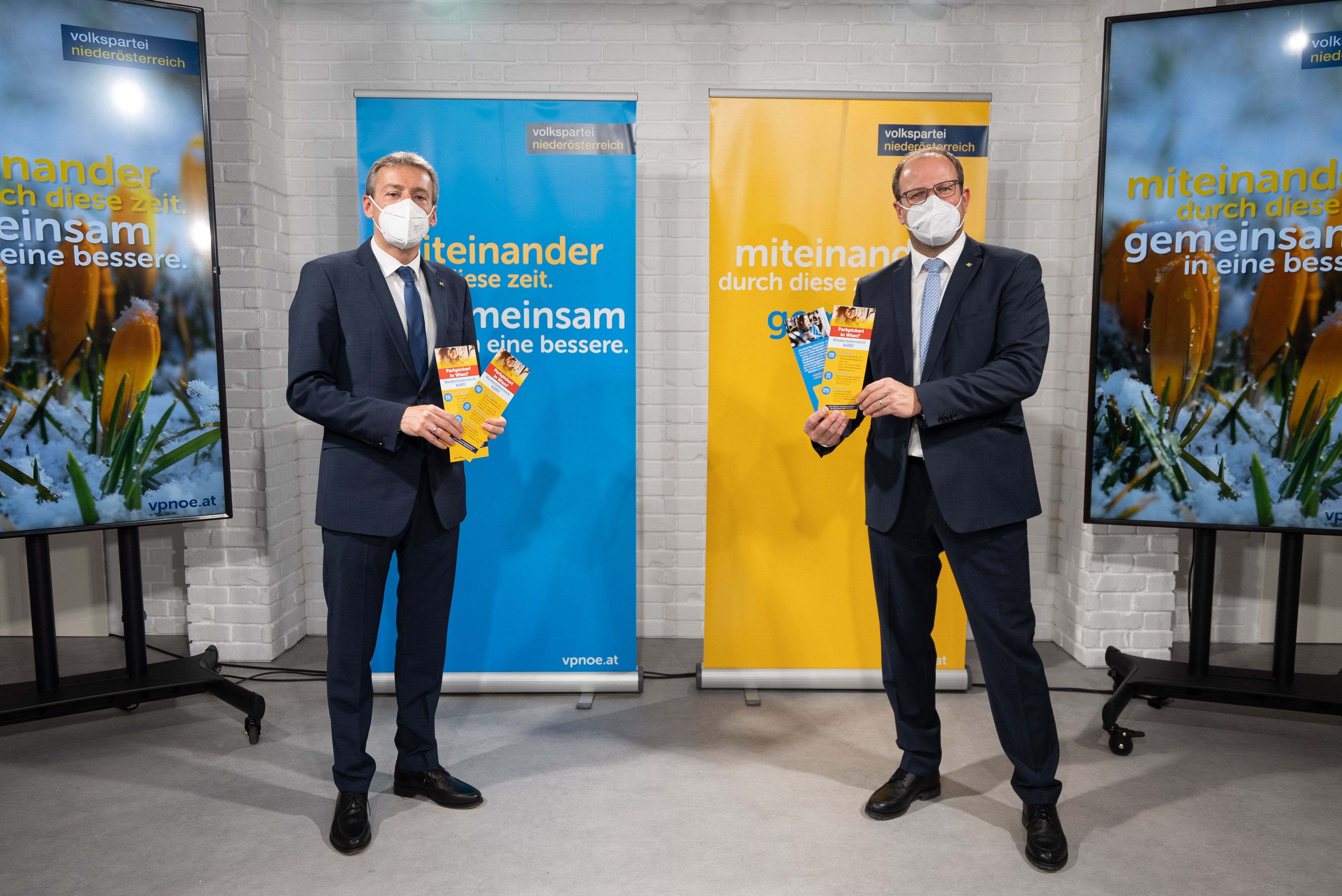 VPNÖ-Landesgeschäftsführer Bernhard Ebner und Mobilitätssprecher Landtagsabgeordneten Jürgen Maier