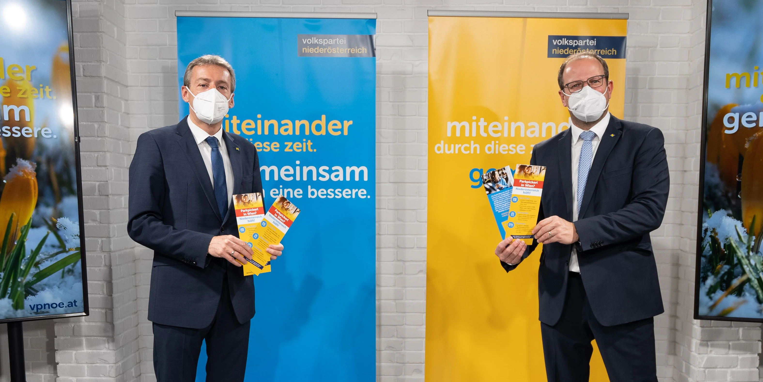 VPNÖ-Landesgeschäftsführer Bernhard Ebner und Mobilitätssprecher Landtagsabgeordneten Jürgen Maier